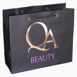 custom kraft paper bag with handles Holidaypacfactory image 2 for apparel, cosmetics, gifts, grocery items, bakery products, retail purchases, event packs and branded shopping bags