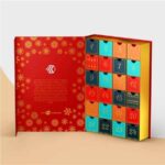 custom rigid advent calendar box Holidaypacfactory image 1 for beauty products, chocolate, candy, jewelry, fragrance samples, toys, candles, wellness gifts and holiday retail programs