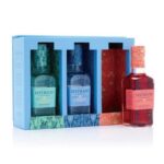 flip lid hinged rigid box with window Holidaypacfactory image 3 for mini bottle sets, tasting kits, gourmet food, tea, confectionery and curated retail gift packs