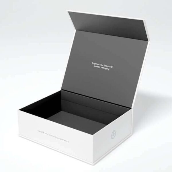 flip top magnetic rigid box Holidaypacfactory image 2 for cosmetics, skincare, perfume, candles, electronics, wellness kits, jewelry, memberships and premium gifts