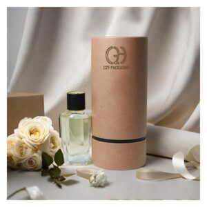 luxury perfume paper tube packaging Holidaypacfactory image 1 for premium fragrance and beauty retail