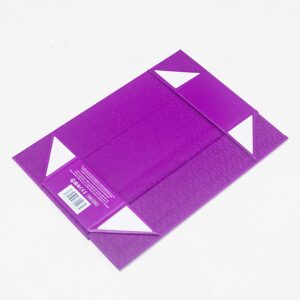 luxury purple collapsible rigid box Holidaypacfactory image 1 for fragrance, skincare, home fragrance, apparel accessories, corporate kits and premium holiday sets