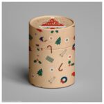 Christmas paper tube gift packaging Holidaypacfactory filled main image for holiday gift sets, candle packaging, candy packaging and premium retail kits