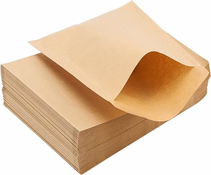 Holidaypacfactory custom greaseproof paper bags real product photo 1 for fried snacks, burgers, fries, sandwiches, donuts, bakery items and grab-and-go food counters