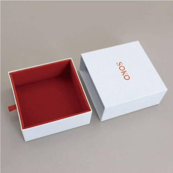 rigid sleeve box with ribbon pull Holidaypacfactory image 5 for beauty products, soap sets, candles, jewelry, small apparel accessories and keepsake gifts