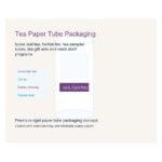 tea paper tube packaging Holidaypacfactory image 2 for tea, herbal blends and specialty food retail