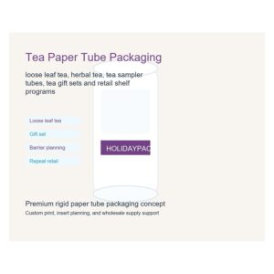 tea paper tube packaging Holidaypacfactory image 2 for tea, herbal blends and specialty food retail