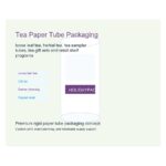 tea paper tube packaging Holidaypacfactory image 3 for tea, herbal blends and specialty food retail