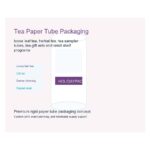 tea paper tube packaging Holidaypacfactory image 4 for tea, herbal blends and specialty food retail