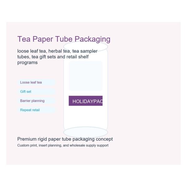 tea paper tube packaging Holidaypacfactory image 4 for tea, herbal blends and specialty food retail