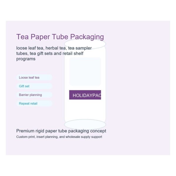 tea paper tube packaging Holidaypacfactory image 5 for tea, herbal blends and specialty food retail