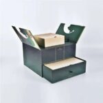 two layer gate fold rigid box Holidaypacfactory image 1 for luxury gifts, cosmetics, jewelry, floral gifts, collector sets, corporate kits and seasonal premium programs