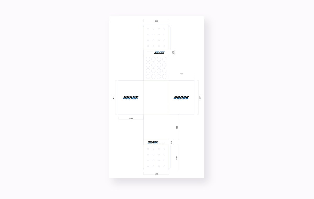 Holidaypacfactory Golf Putter Display Box Dieline low-resolution member template preview