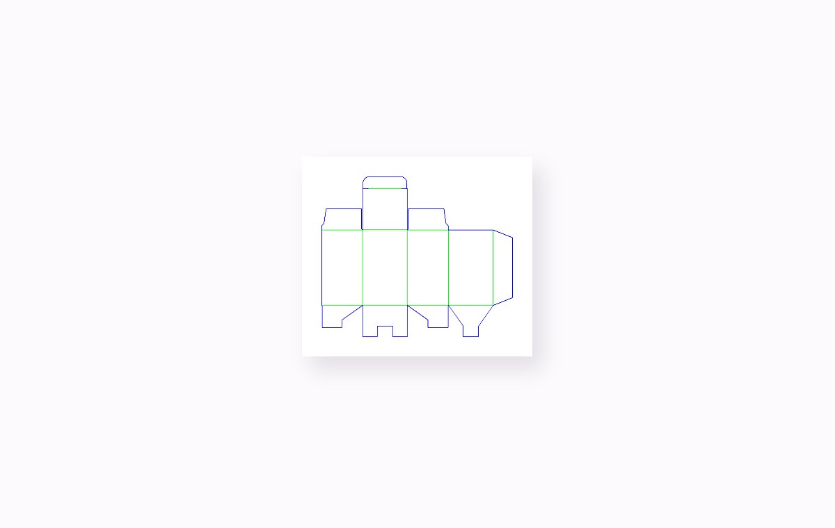 Holidaypacfactory Small Paper Box Diecut low-resolution member template preview