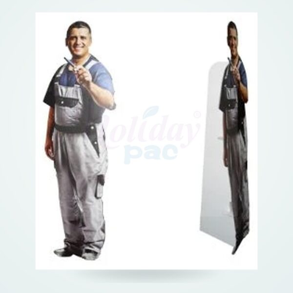 Holidaypacfactory POS cardboard cutout standees product launch standees gallery image 3 for counter zones, product launch tables, promotional floor areas, sampling booths and retail photo points