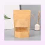 Holidaypacfactory flat bottom kraft produce grocery bags full bleed pale purple product image 2