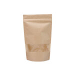 Holidaypacfactory compostable look kraft stand up pouches for zero waste refill stores product image 3