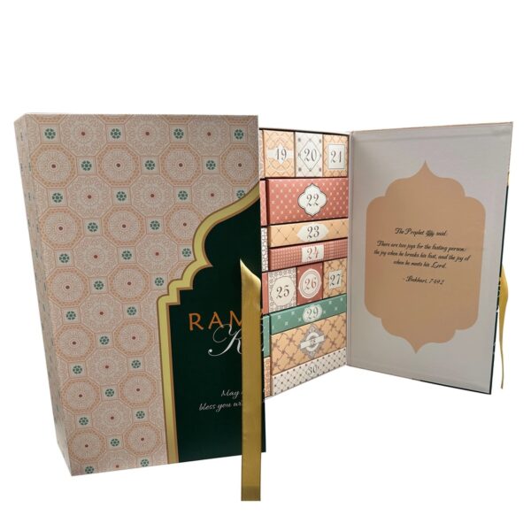 Holidaypacfactory wholesale Ramadan 30 day advent calendar gift box full canvas product image 5