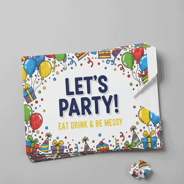 Holidaypacfactory custom logo paper placemats for restaurant table branding product image 4