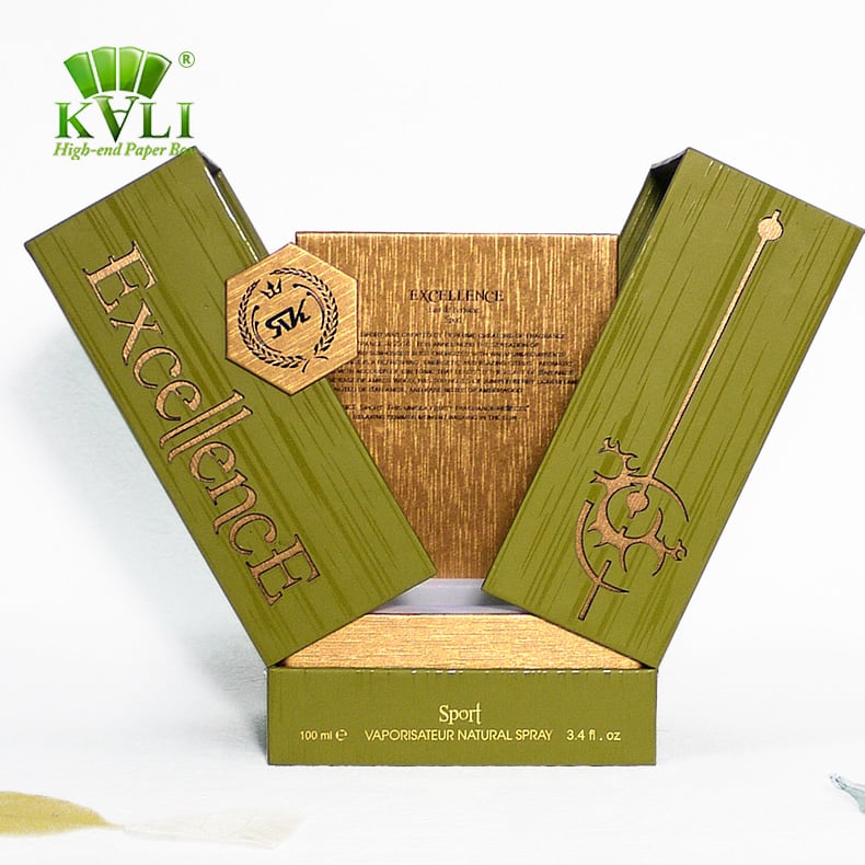 Holidaypacfactory double opening luxury perfume box packaging finish detail