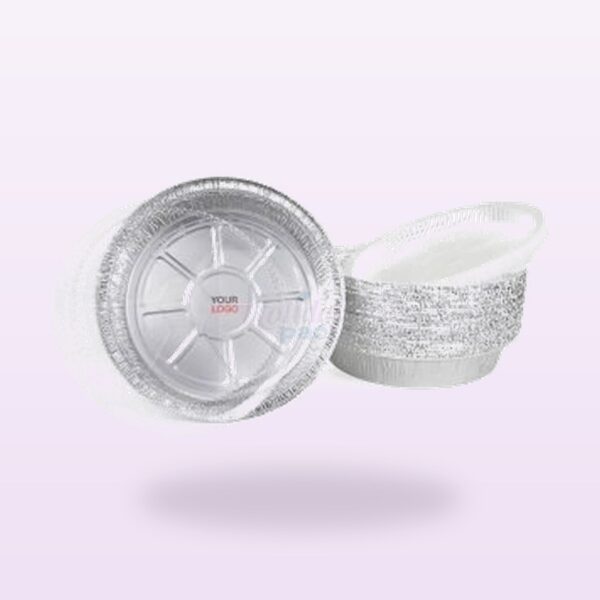 Holidaypacfactory custom aluminum foil takeout containers with lids full bleed pale purple product image 5