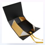 Holidaypacfactory collapsible book style gift box with ribbon product photo 4