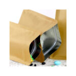 Holidaypacfactory compostable look kraft stand up pouches for zero waste refill stores product image 4