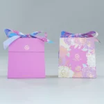 Holidaypacfactory purple chocolate gift bag shape box packaging product image 2