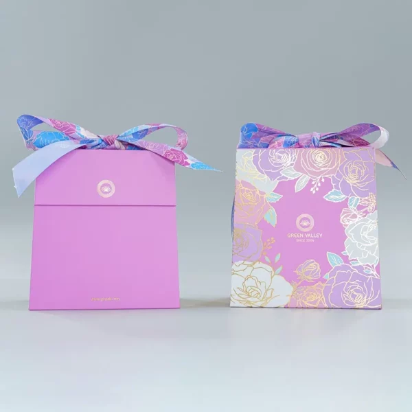 Holidaypacfactory purple chocolate gift bag shape box packaging product image 2