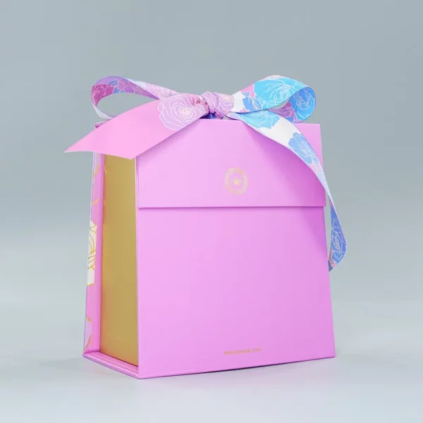 Holidaypacfactory purple chocolate gift bag shape box packaging product image 3