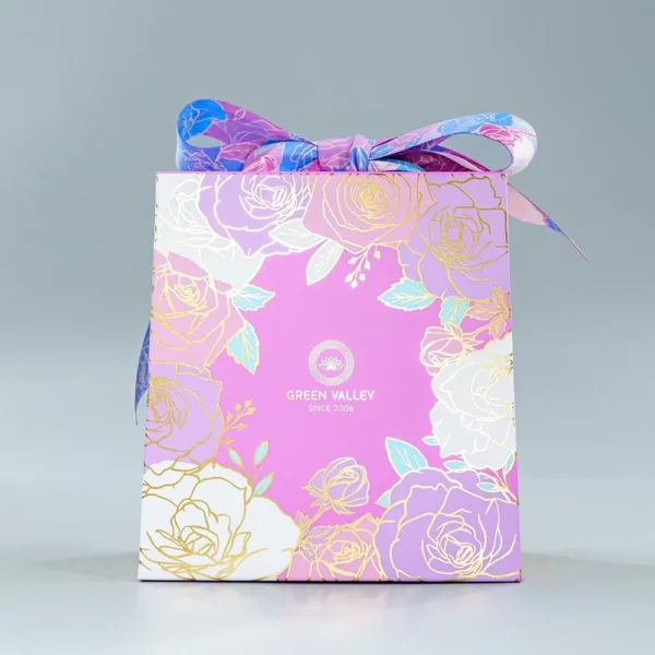 Holidaypacfactory purple chocolate gift bag shape box packaging product image 5