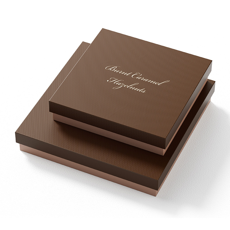 Holidaypacfactory lid bottom chocolate box packaging with inserts display presentation