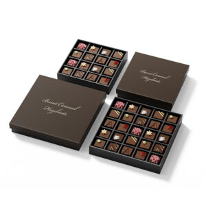 Holidaypacfactory lid bottom chocolate box packaging with inserts product image 1