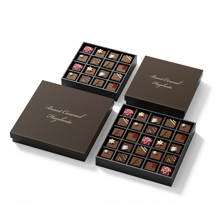 Holidaypacfactory lid bottom chocolate box packaging with inserts product image 1