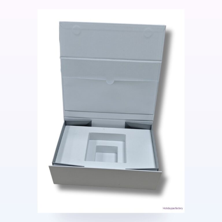 Holidaypacfactory folding gift box with EVA insert product photo 1