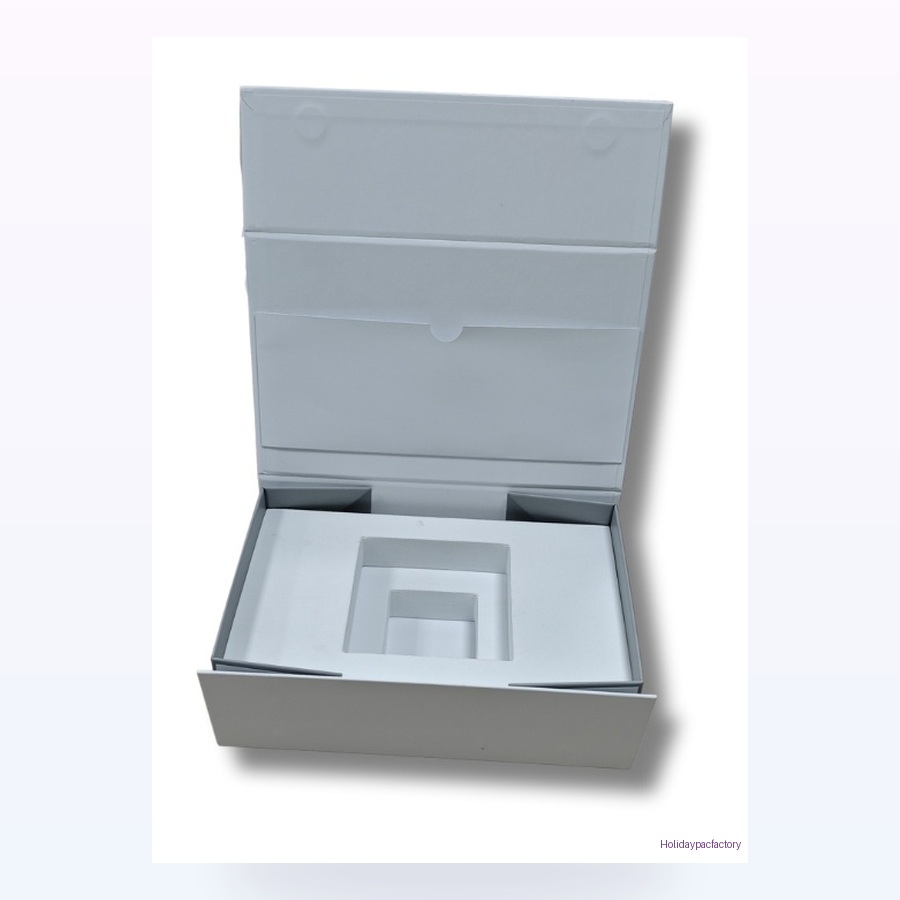 Holidaypacfactory folding gift box with EVA insert product photo 2