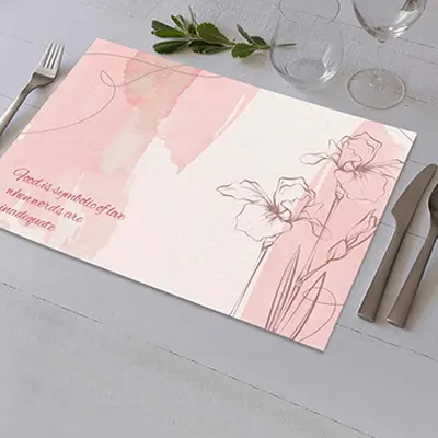 Holidaypacfactory custom logo paper placemats for restaurant table branding product image 5