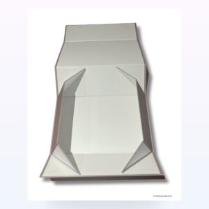 Holidaypacfactory gray magnetic folding paper gift box product photo 2