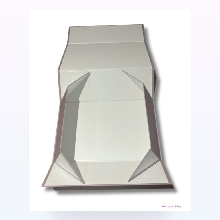 Holidaypacfactory gray magnetic folding paper gift box product photo 1