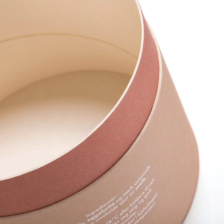 Holidaypacfactory handle round chocolate gift box packaging material and surface detail
