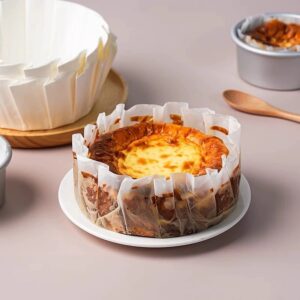 preformed Basque cheesecake baking paper liners Holidaypacfactory main image