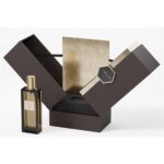 middle open perfume gift box opened to reveal central fragrance display Holidaypacfactory