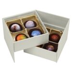 white multi layer chocolate gift box with drawer inserts Holidaypacfactory
