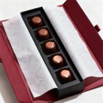 custom burgundy chocolate insert tray box Holidaypacfactory