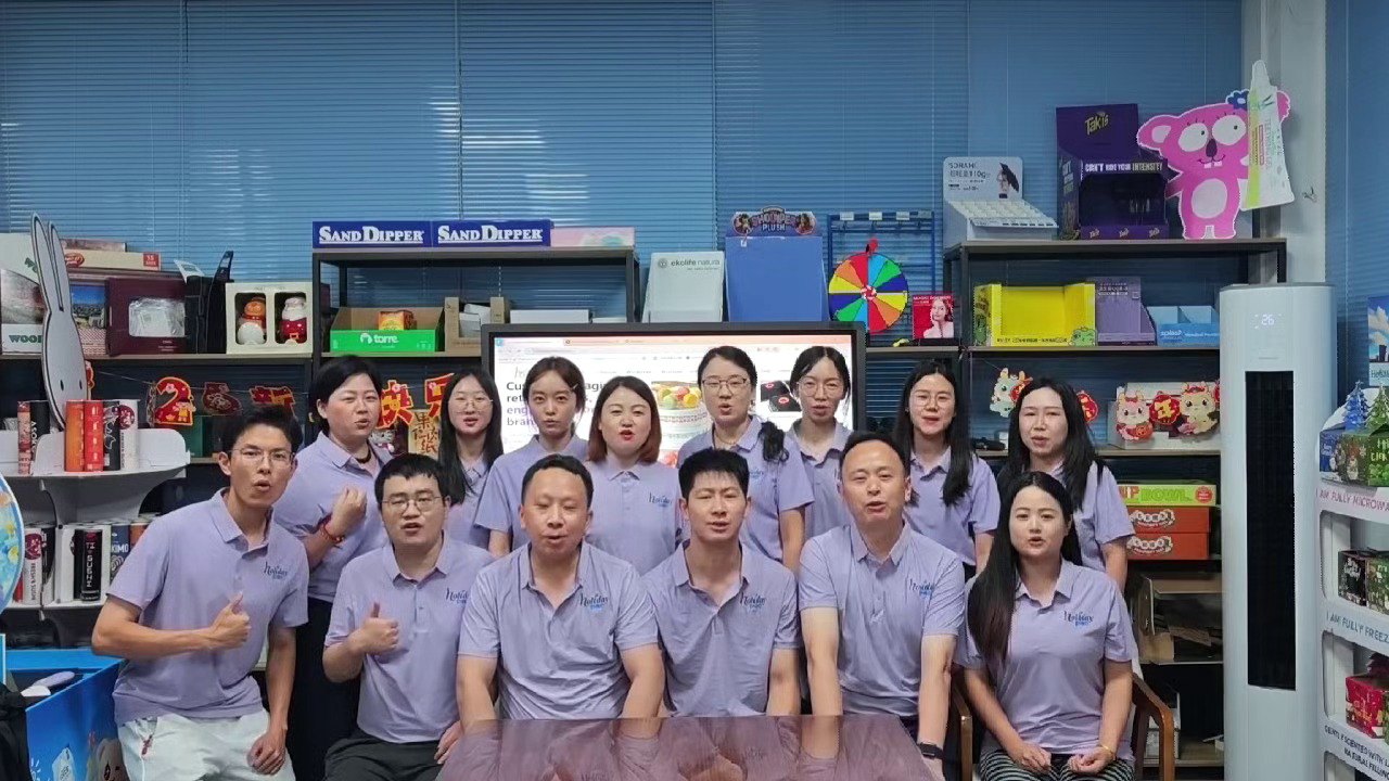 Holidaypacfactory custom packaging team group photo after 2026 mid-year work summary