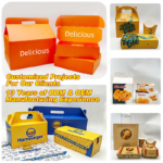 custom disposable food box packaging project examples Holidaypacfactory