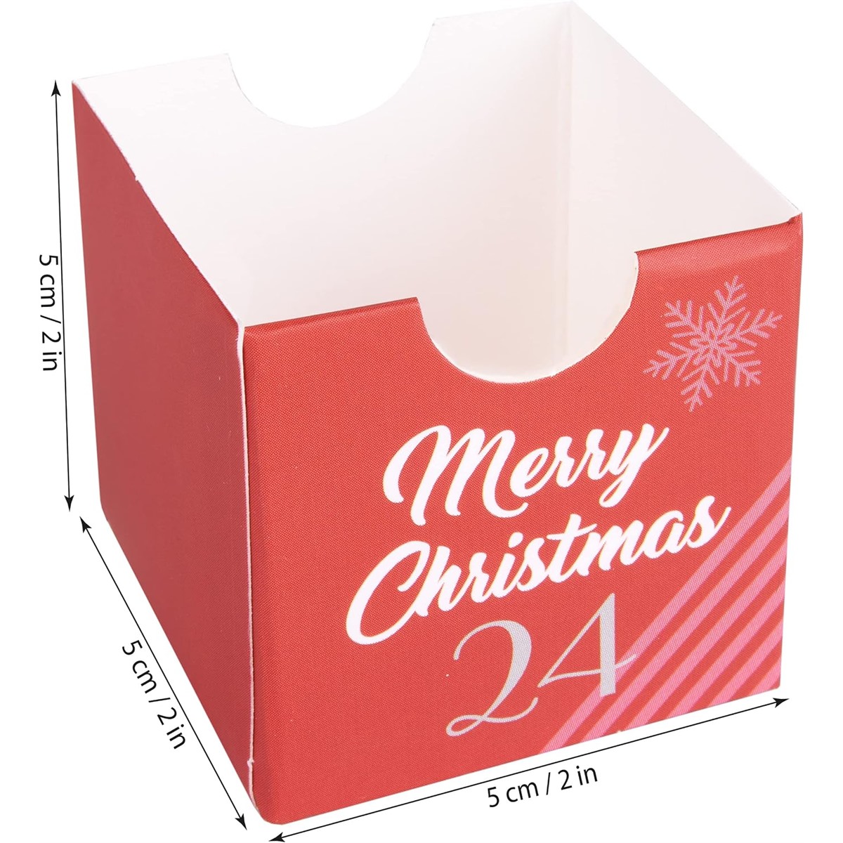Christmas advent calendar drawer 5 cm size guide Holidaypacfactory
