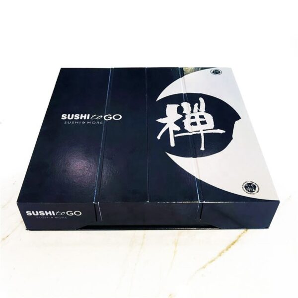 front view custom printed sushi takeaway box Holidaypacfactory