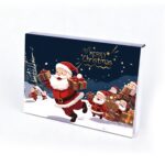 closed blue Christmas countdown advent calendar gift box Holidaypacfactory