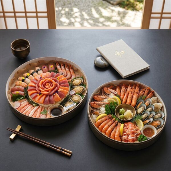 premium sashimi sushi platter containers for restaurant meal sets Holidaypacfactory